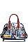 NEW YORK WALK PRINT DOMED SATCHEL BAG BY Nicole Lee