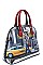 NEW YORK WALK PRINT DOMED SATCHEL BAG BY Nicole Lee