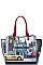 Nicole Lee NEW YORK WALK PRINT SATCHEL BAG