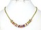 MULTI TEXTURE BEAD 16" FASHION NECKLACE