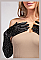 Over The Elbow CRYSTAL SATIN GLOVES