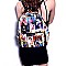 Magazine Print Patent Fashion Backpack OA2698-LP