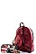 Obama Michele 2 in1 Chic Magazine Print Backpack