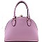 Jewel-top Boutique Faux-leather Round Satchel