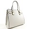 Hardware Metal Accent Saffiano Classy Satchel