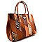 Patchwork Accent Quality Satchel