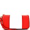 Lovely Color Blocking Dual Compartment Wallet/Wristlet