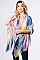 MULTI-COLORED FEATHER OBLONG SCARF