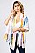 MULTI-COLORED FEATHER OBLONG SCARF