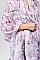 WATER-COLORED FLOWER OBLONG SCARF