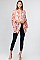 WATER-COLORED FLOWER OBLONG SCARF