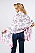 2TONE FLORAL OBLONG SCARF