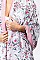 2TONE FLORAL OBLONG SCARF