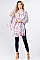 2TONE FLORAL OBLONG SCARF