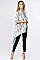 2TONE FLORAL OBLONG SCARF
