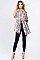 2TONE FLORAL OBLONG SCARF