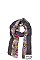 MULTI-COLORED FLORAL OBLONG SCARF