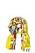 MULTI-COLORED FLORAL OBLONG SCARF