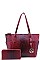 2IN1 DESIGNER CLASSY SATCHEL WITH MATCHING WALLET JYOS-1009-W