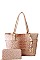 2IN1 DESIGNER CLASSY SATCHEL WITH MATCHING WALLET JYOS-1009-W