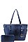 2IN1 DESIGNER CLASSY SATCHEL WITH MATCHING WALLET JYOS-1009-W