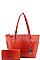 2IN1 DESIGNER CLASSY SATCHEL WITH MATCHING WALLET JYOS-1009-W