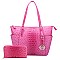 Ostrich Croc 2-in-1 Shopper