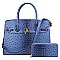 Ostrich Croc Padlock 2-in-1 Satchel