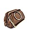 OS6392-LP Ring Handle Frame-top Small Satchel Cross Body