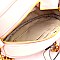 OS6850-LP Antique-gold Quilted Round 2 Way Fanny Pack Cross Body