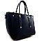 Hook Accent Triple Compartment Quality Satchel