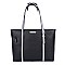 SOLID SHOPPER BAG WITH USB PORT