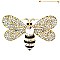 STYLISH LARGE 2" QUEEN BEE RHINESTONE BROOCH