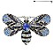 STYLISH LARGE 2" QUEEN BEE RHINESTONE BROOCH