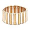 Fashionable Color-coated Pinstripe Elastic Bracelet MH-PB0905
