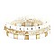 STYLISH COLOR-COATED METAL BEAD LEGO BLOCK LAYERED BRACELET MH-PB0910