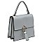 Fashion Ring Tassel Flap Crossbody Satchel