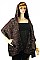 Pack of 6 (pieces) Assorted Glitter Accent Knit Hooded Cardigan FM-PC21017