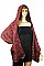 Pack of 6 (pieces) Assorted Glitter Accent Knit Hooded Cardigan FM-PC21017