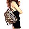 Crocodile Print Multi-Pocket Fashion Backpack