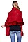 Faux Fur Poncho