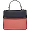 TRENDY Colorblock Top Handle Satchel