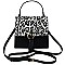 Fashion Flap Crossbody Satchel with Ring Tassel Accent