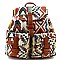 Tribal Aztec Print Durable Fabric Boutique Backpack