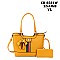2 IN 1 BEE CHARM TOTE SET WITH WALLET