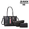 Queen Bee Accent Stripe 3-in-1 Tote Bag Set