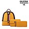 3 IN 1 BEE CHARM BACKPACK SET WITH SHOULDER BAG & WALLET