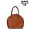 Round Shape Triple Compartment Satchel Bag