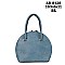 Round Shape Triple Compartment Satchel Bag