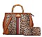 Leopard Bamboo Handle Large Stachel Set with wallet